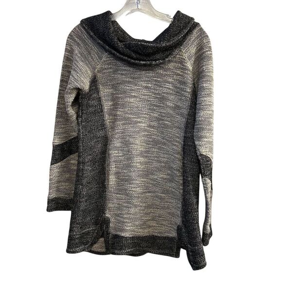 Maurices Women's Medium Gray Cowl Neck Colorblock Sweater Pullover - Picture 1 of 8